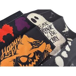 NWT 2 Pack 12 x 18 Halloween Flag Hocus Pocus Sandersons Eat Drink Be Scary